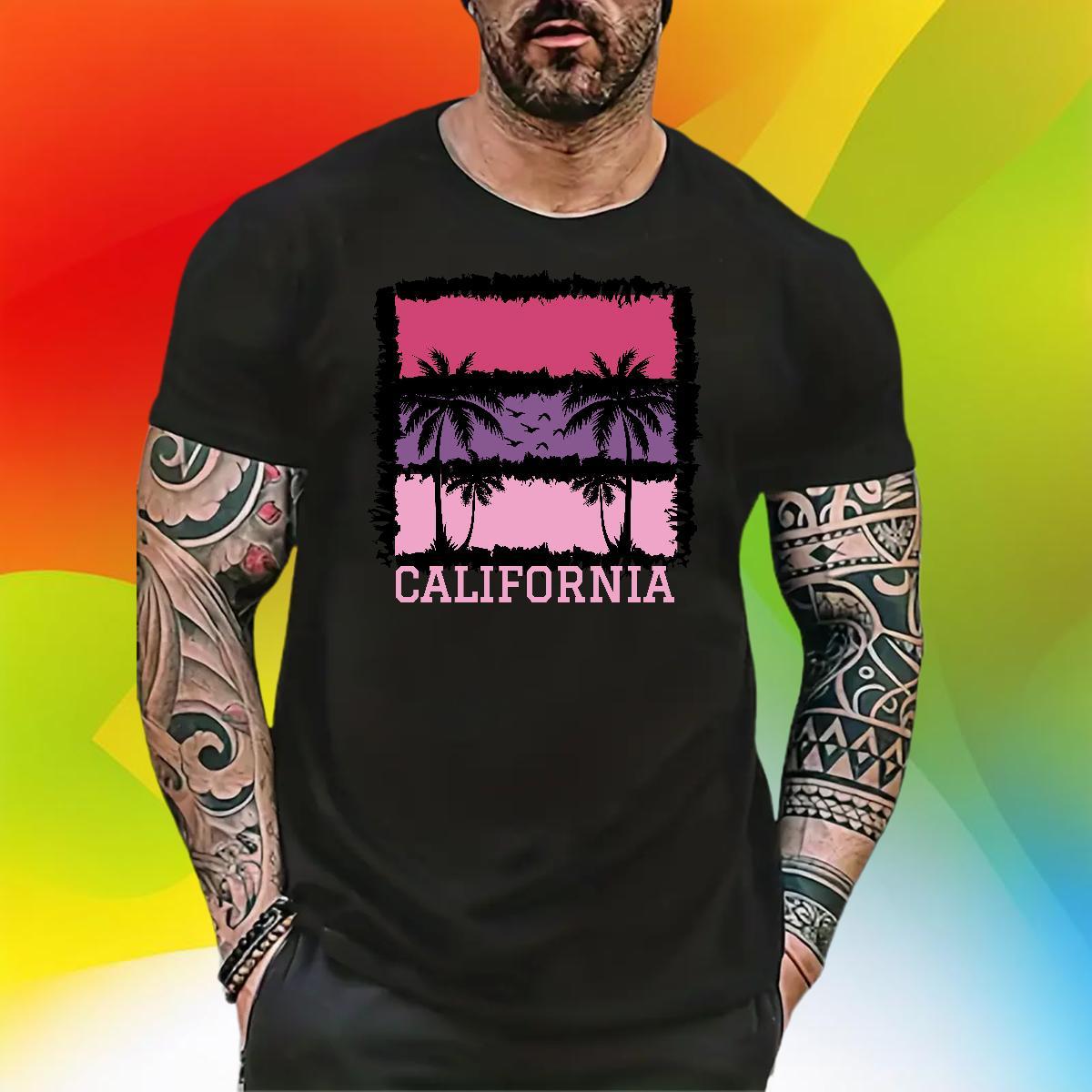 Brand Mens T Shirts 100% Cotton 230g tree Home Outdoor Clothings Crew Neck Breathable Wholesale Men Tops Tees Floral Print