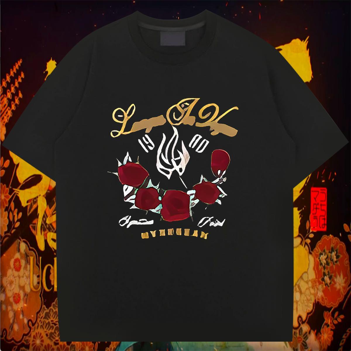 T Shirts Men 100% Cotton 230g flower Sport O Neck Short Sleeves DIY Logo Oversized Tshirts Free Shipping Cool Design Clothings