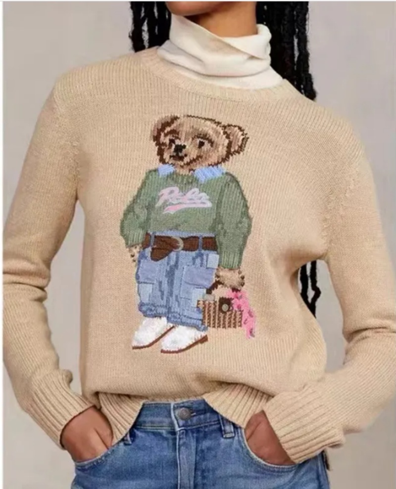 Women's designer sweaters 2024 Sweater Winter Soft Basic Women Pullover Cotton Bear Pulls Fashion Knitted Jumper Top Sueters De Mujer