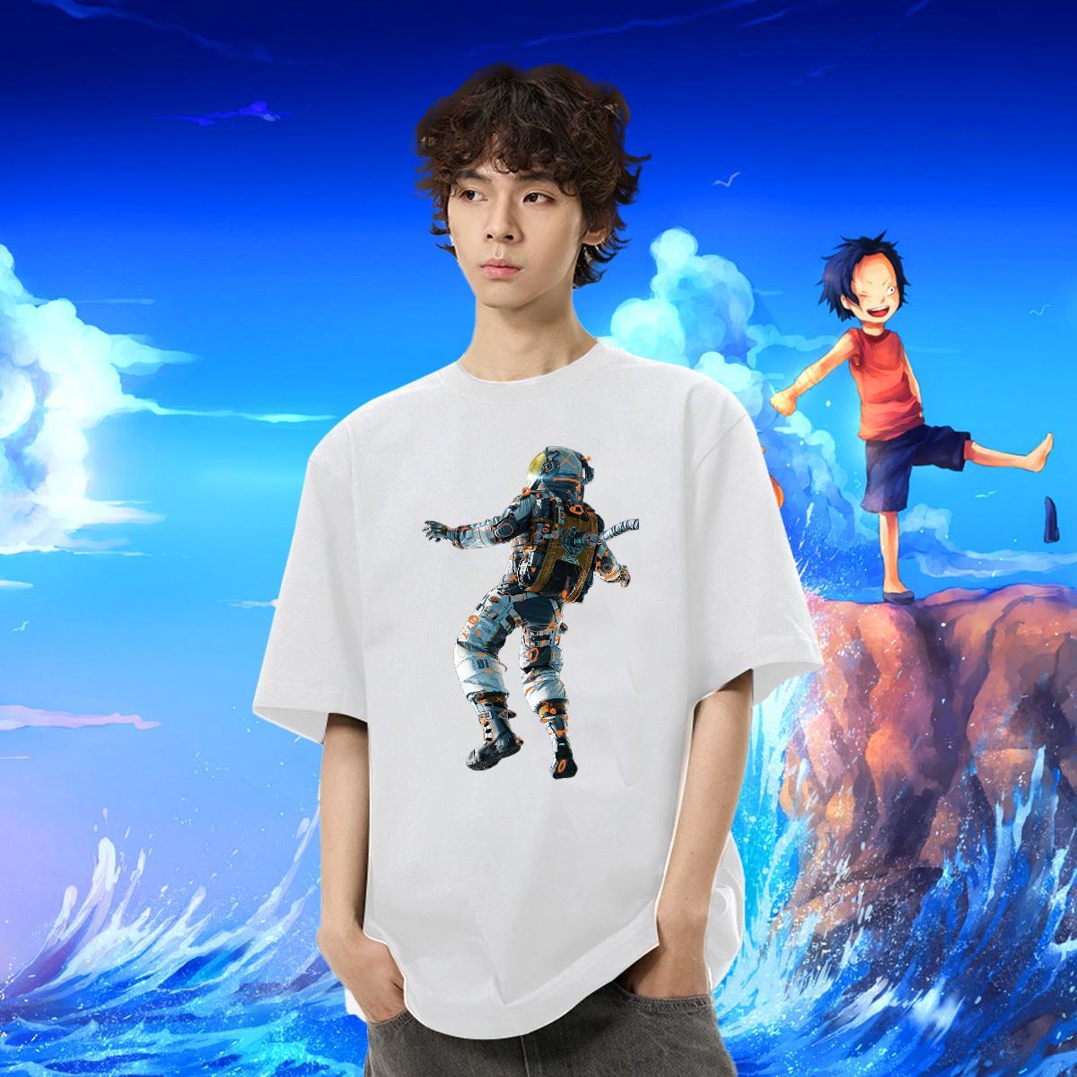 High Quality Men Tshirts 100% Cotton 230g Street wear Hip Hop DIY Anime Short Sleeve Soft Designer Mens T Shirts Tees