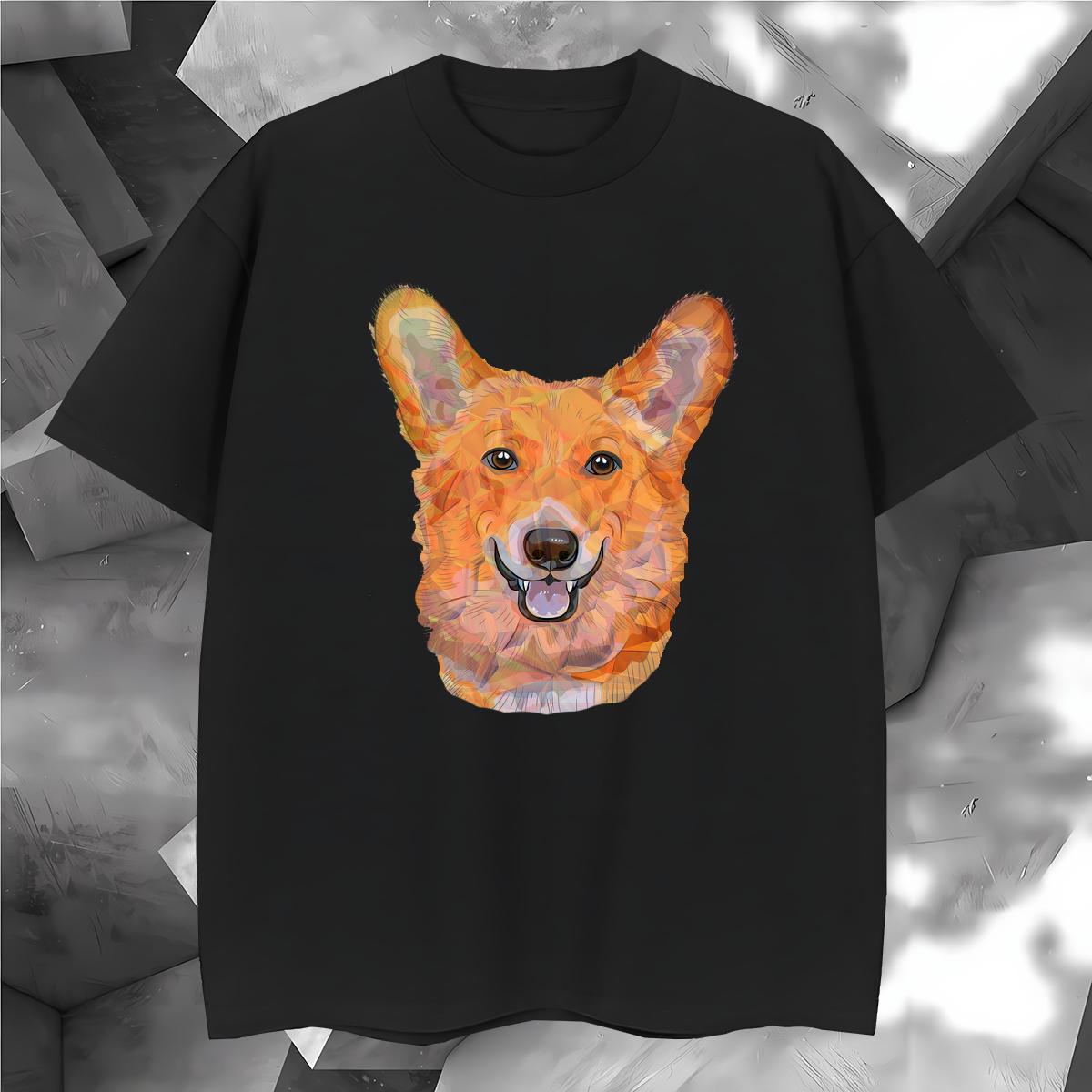 T Shirt For Man 230g Pure Cotton dog Sports Casual O Neck Short Sleeves Graphic Men Tops Tees 2024 DIY Cool Wear