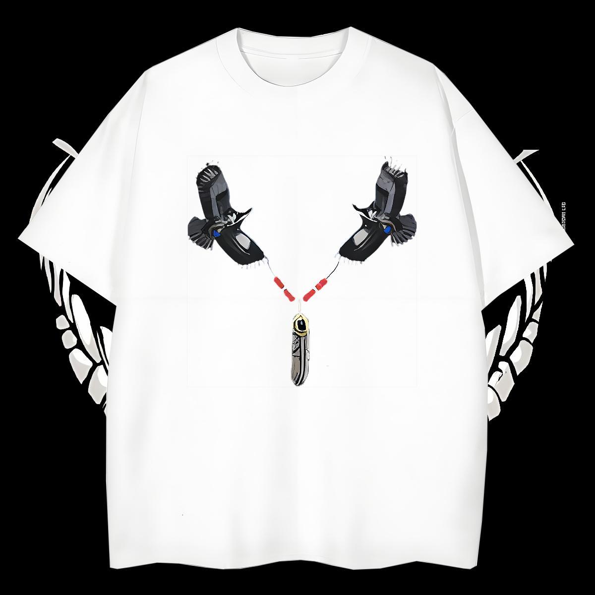 Classic Casual Man T Shirts 100% Cotton 230g eagle Outdoor Tee Shirt Crew Neck Breathable Designer Men Clothes T-Shirt DIY Printed