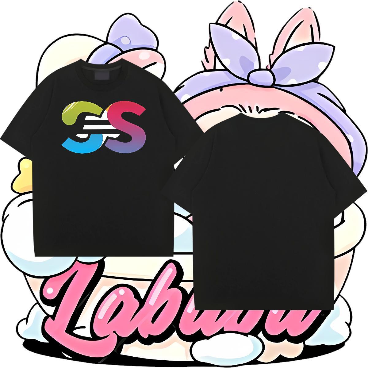 Brand Men Tops Tees 230g 100% Cotton Street letter Customized Round Neck Short Sleeve 2024 Designer Mens T Shirts Polos