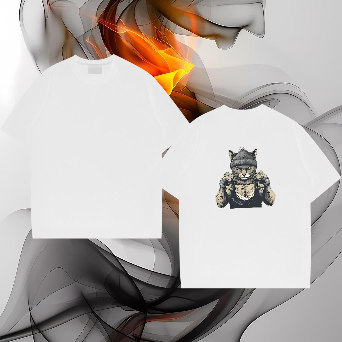 Free Shipping T shirt 230g Pure Cotton strong High Street Hip Hop Tees Breathable Crew Neck Popular Men Tees Customized