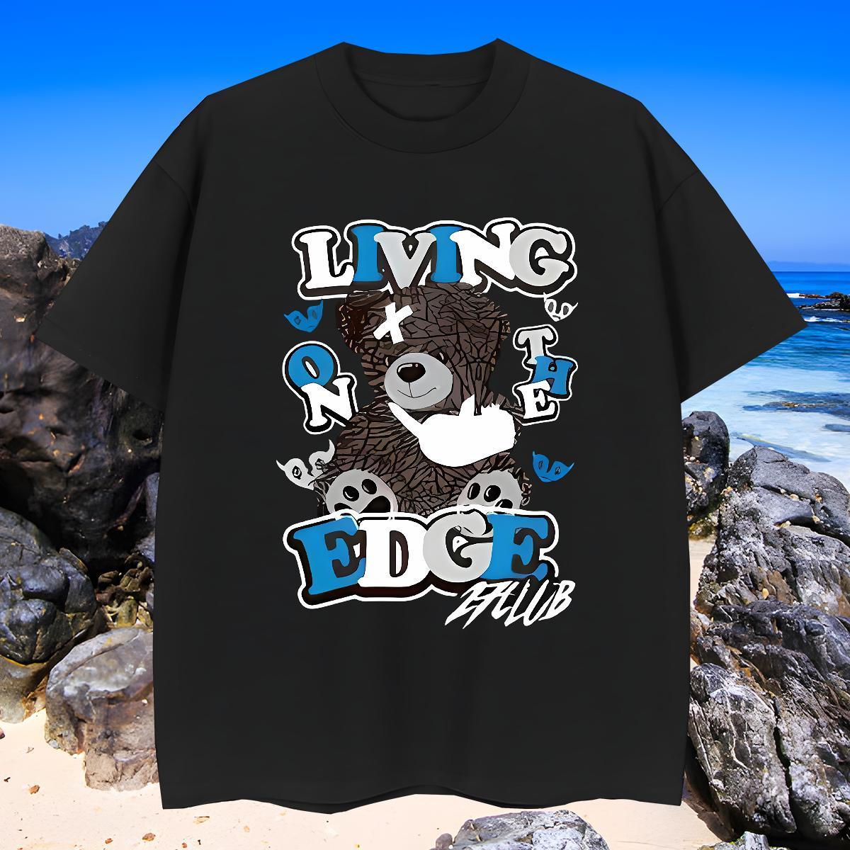 Cool Design Tshirt for Man Woman 100% Cotton 230g bear T-Shirts for Men Casual Daily Wear Crew Neck Breathable Skull Fashion New Polos