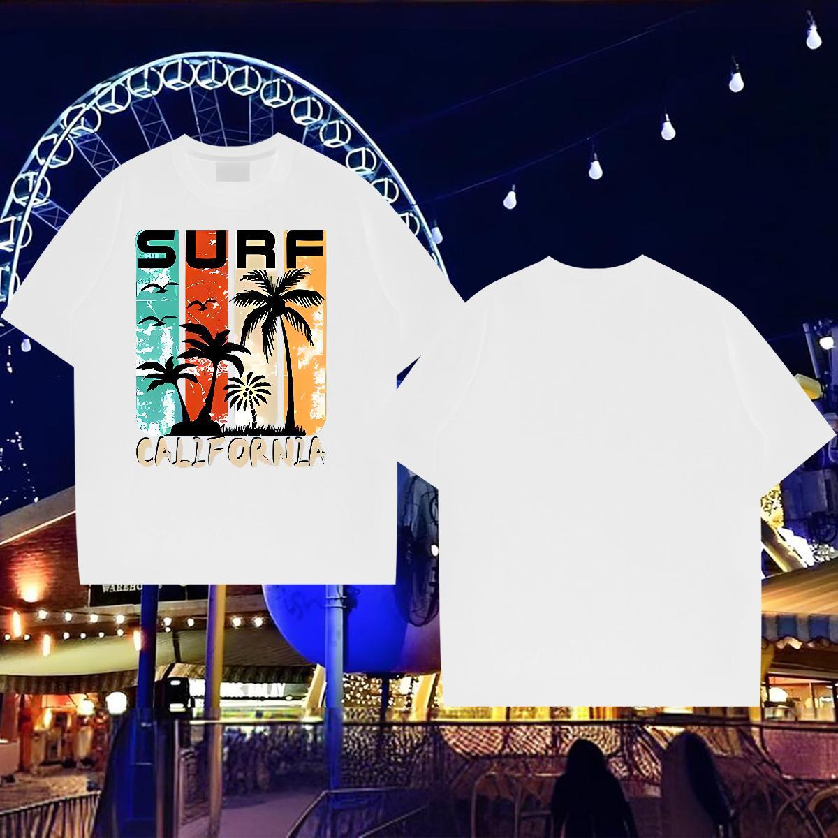 Customized T-Shirts for Men 230g Pure Cotton tree Beach Tops Shirt Breathable Short Sleeve Brand Tshirts Skull