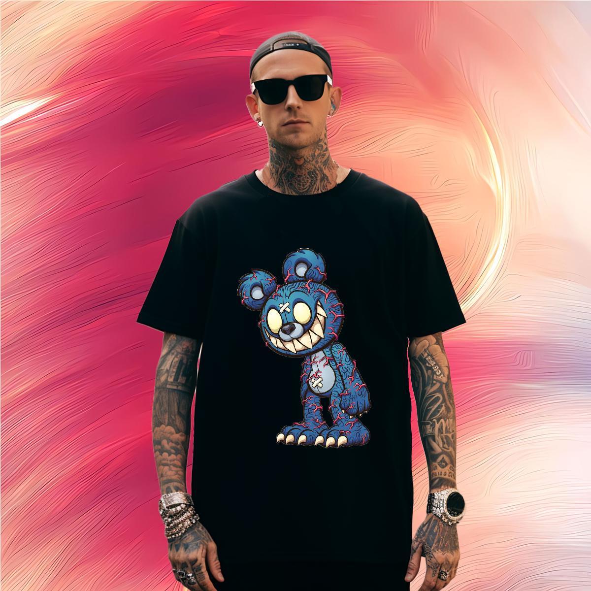 T Shirt For Man 100% Cotton 230g painting Sports Casual Breathable Crew Neck DIY Men Tees Custom Designer Clothings