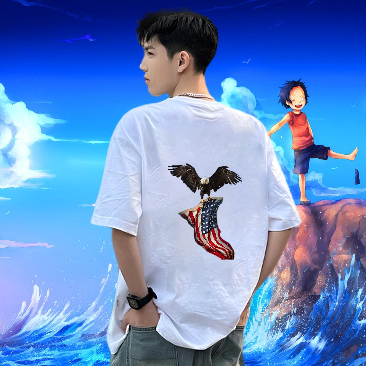 Free Shipping T Shirts Men 230g Pure Cotton cool Street Tops Crew Neck Breathable Loose Mens Tshirts Oversized 3XL 4XL