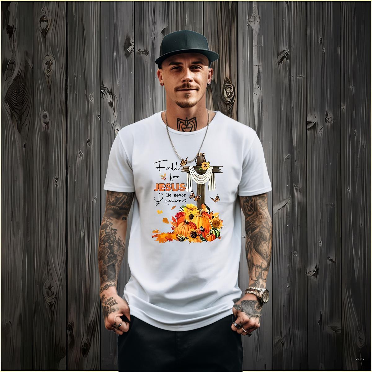 2024 Summer T-Shirts 100% Cotton 230g pumpkin Daily Wear Tees Shirts Breathable Crew Neck Comfortable Tshirts DIY