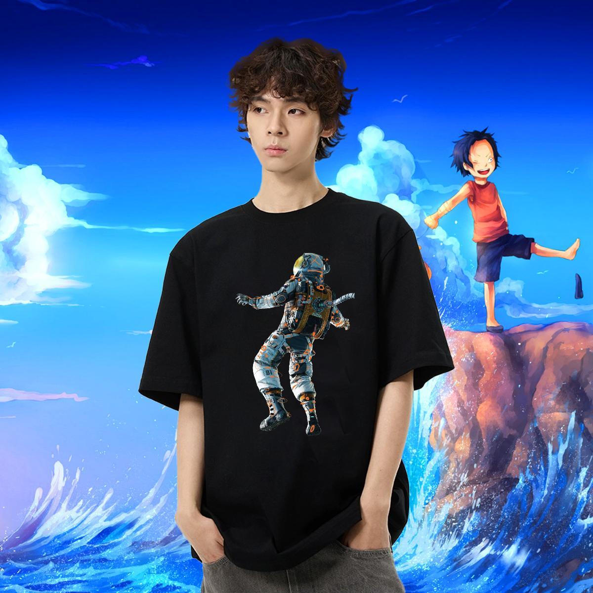 High Quality Men Tshirts 100% Cotton 230g Street wear Hip Hop DIY Anime Short Sleeve Soft Designer Mens T Shirts Tees