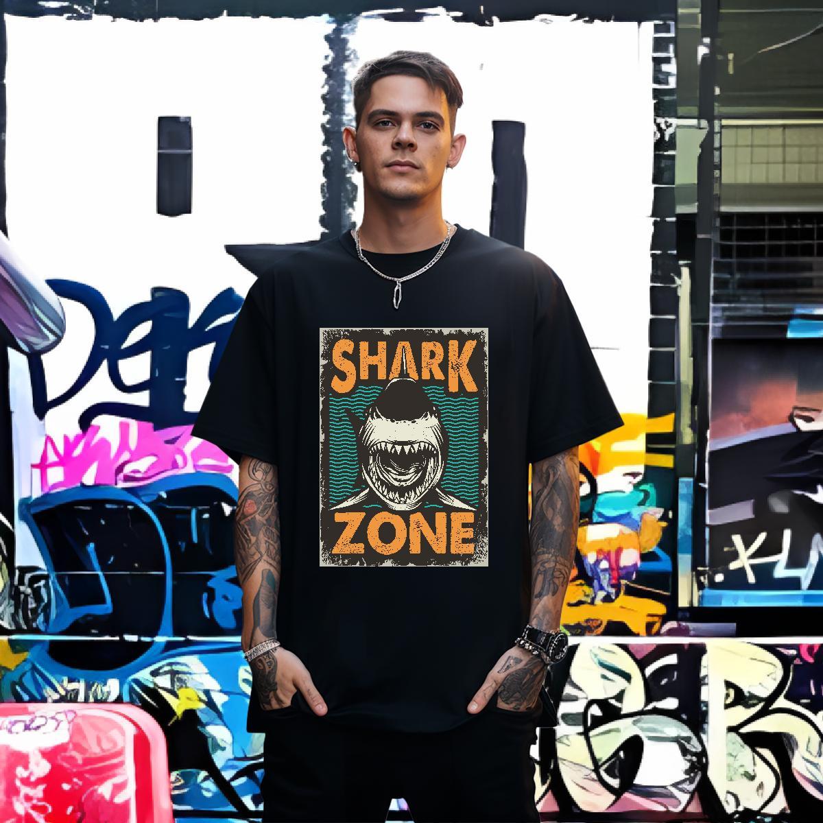 High Quality Mens Tshirts 100% Cotton 230g fish Man T Shirts Outdoor Breathable Short Sleeve Graphic Casual New Wear