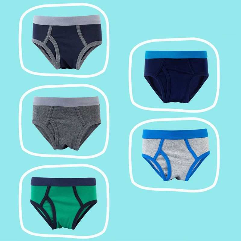 5 pieces/batch of childrens underwear boys underwear boxers underwear childrens underwear teenagers underwear 2-12 years oldW240715
