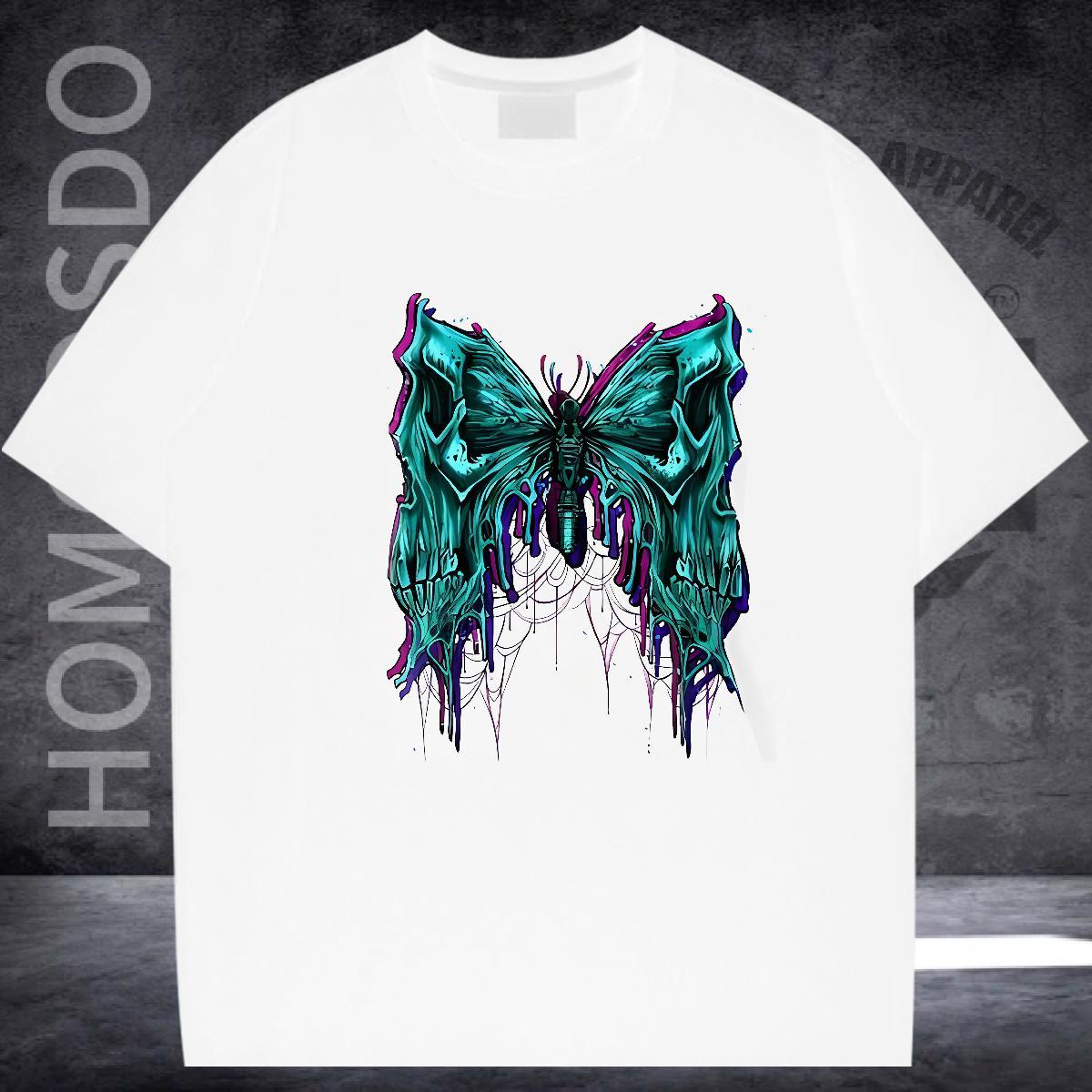Brand T-Shirts 230g Cotton halloween Hip Hop Tops Shirt Short Sleeve Soft Unisex Couples T Shirts Custom Printed