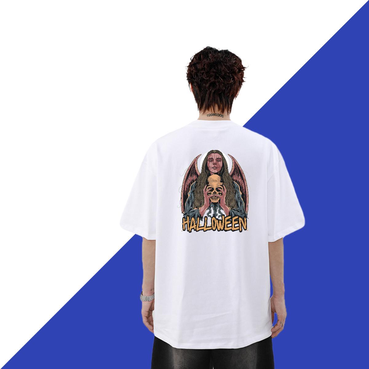 Stylist T Shirt For Man 230g Pure Cotton angel Spring Summer Tshirts Round Neck Short Sleeve Brand Couples T Shirts Custom Print Plus Size