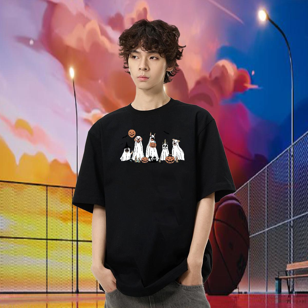 Brand T-Shirts 230g Cotton halloween Street Wear Pure Cotton TOP Quality Tshirts Oversized 3XL 4XL