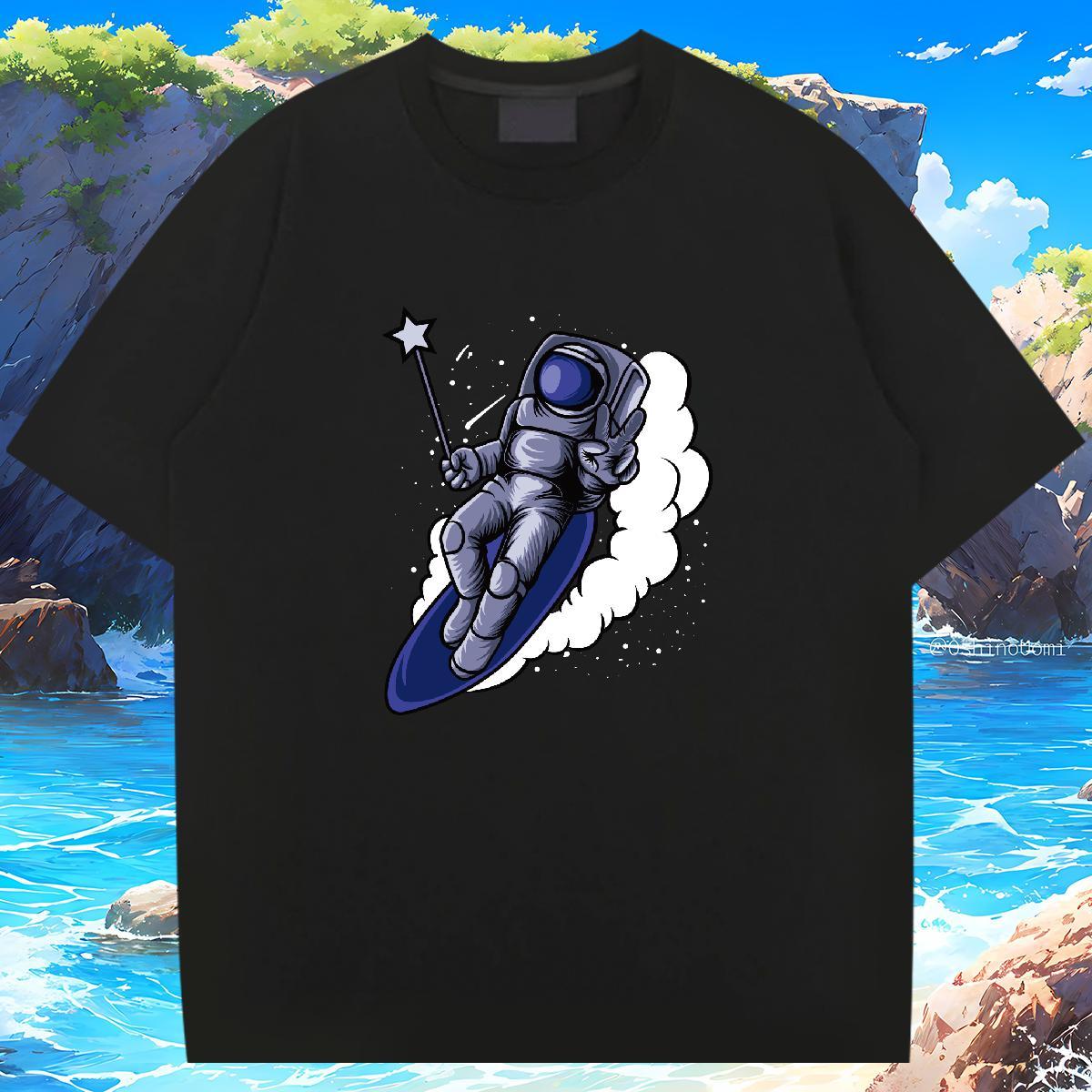 Man T Shirts 230g Pure Cotton universe Hip Hop Breathable Short Sleeve Custom Printing Men Clothes T-Shirt 2024 DIY Soft Tees Shirts