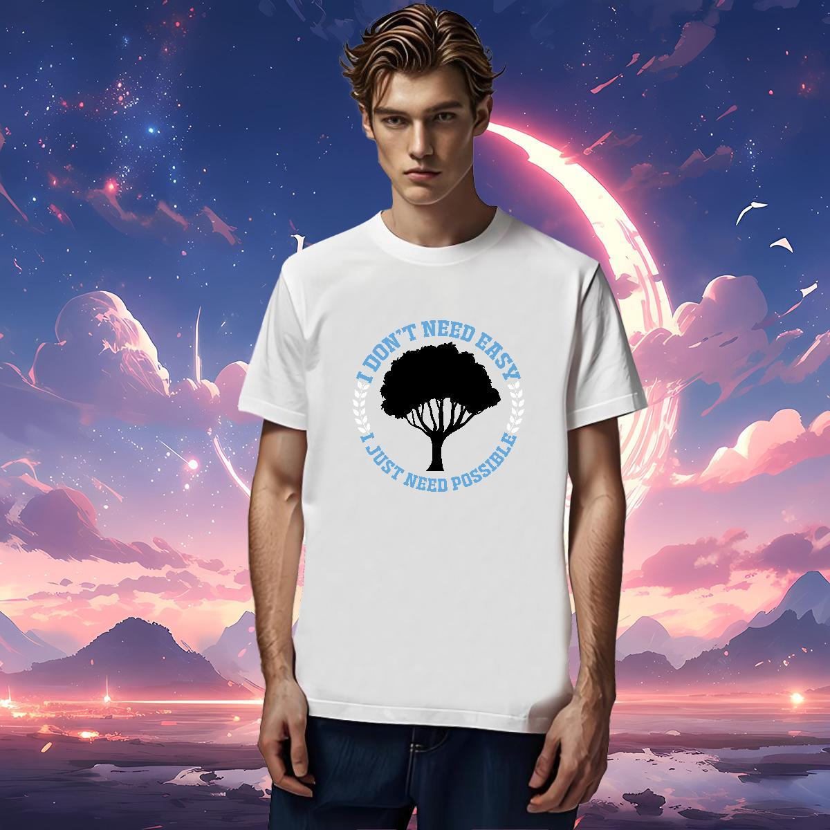 2024 Designer T-Shirts for Men 100% Cotton 230g tree Spring Summer Tops Tees Short Sleeve Soft Brand Tshirts Custom Printed