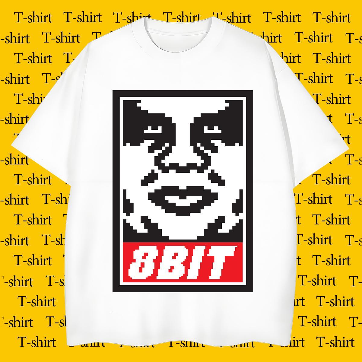 Mens T Shirts 100% Cotton 230g portrait Daily Outfit Breathable Crew Neck Floral Print Mens Tshirts DIY TOP Quality Clothings