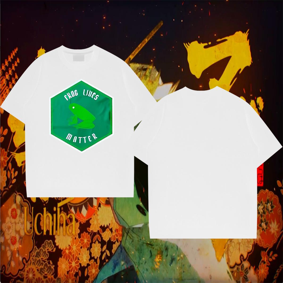 2024 Designer Man T Shirts 100% Cotton 230g Frog Street Wear Tees Breathable Soft Couples T Shirts Asian Size