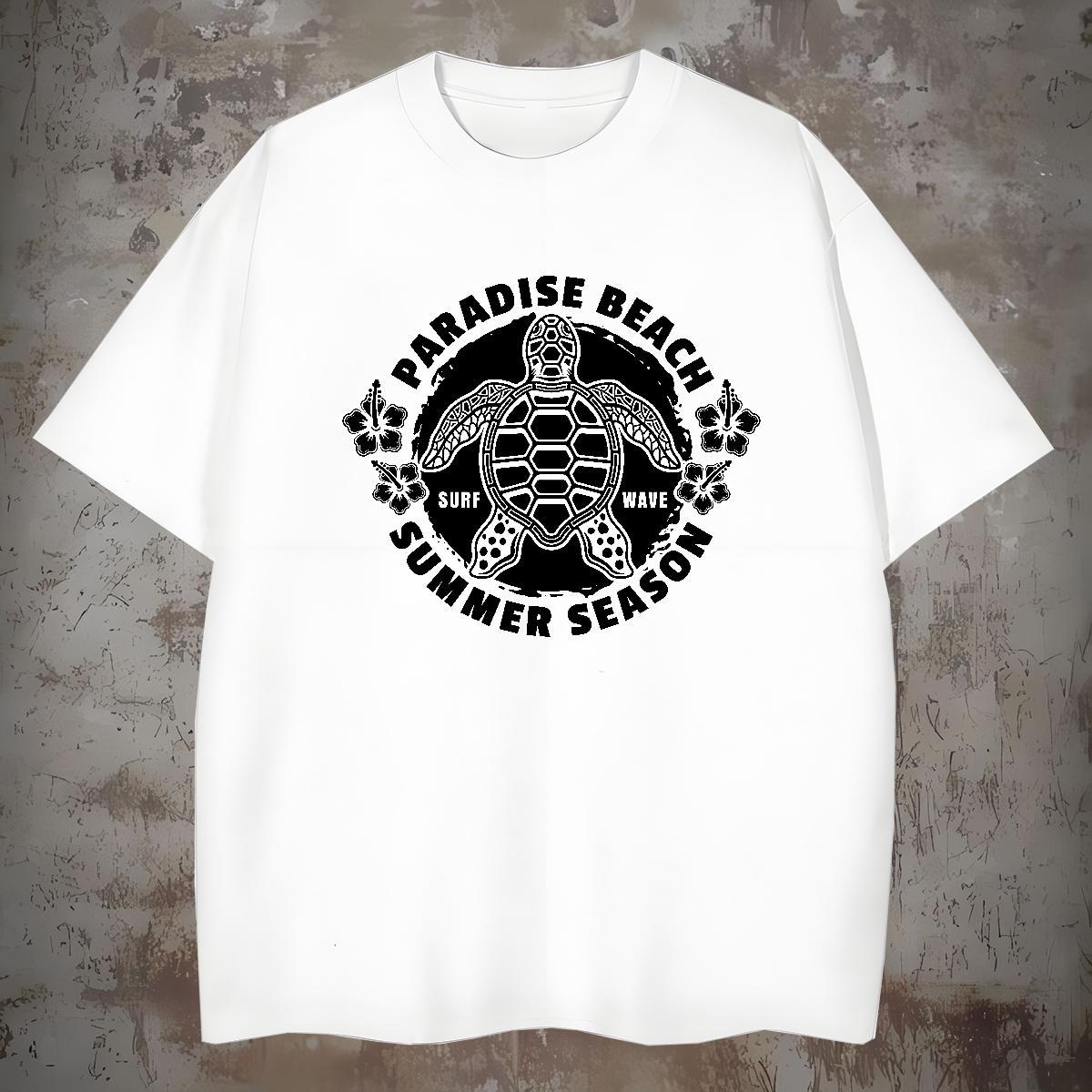 Men T Shirts 230g Pure Cotton tortoise Daily Wear Breathable Soft Plus Size Custom Men Tees Stylist Classic Tops