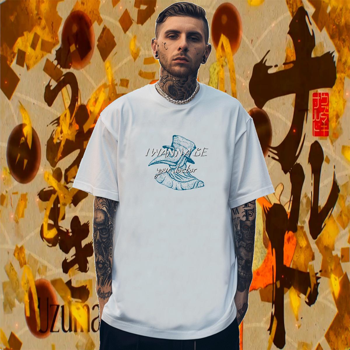 TOP Quality Couples T Shirts 230g Cotton bird T shirt Anime Printing Street Breathable Soft Oversized 3XL 4XL 2024 Designer Clothes