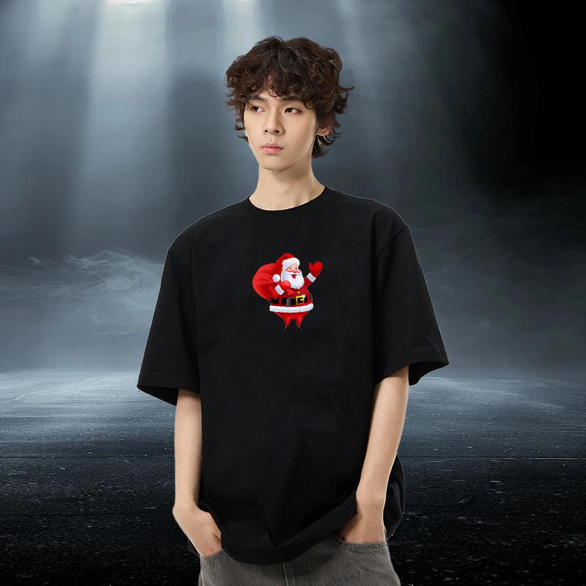 2024 New T shirt 100% Cotton 230g Daily Wear Tee Shirt Round Neck Short Sleeve Soft Men Tees Custom Anime