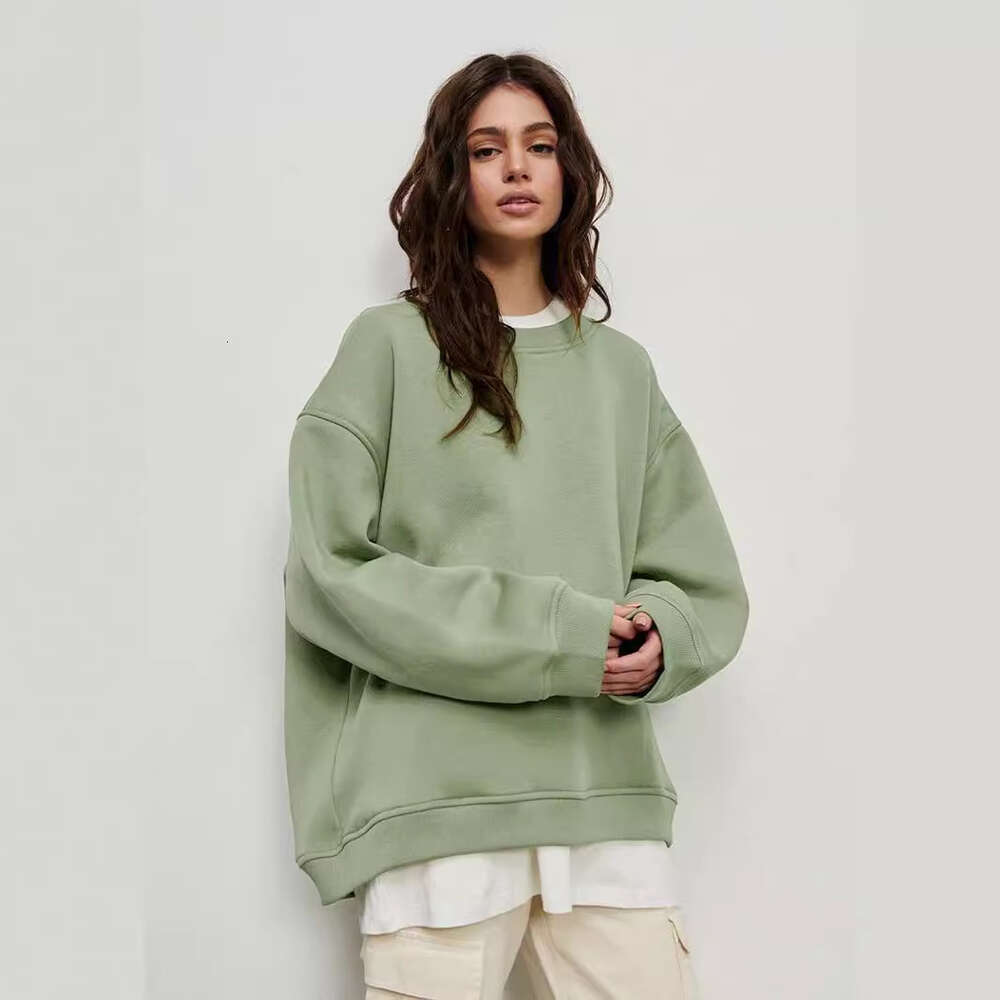 Neutral style autumn and winter new fashion trend women's versatile loose fleece hoodie