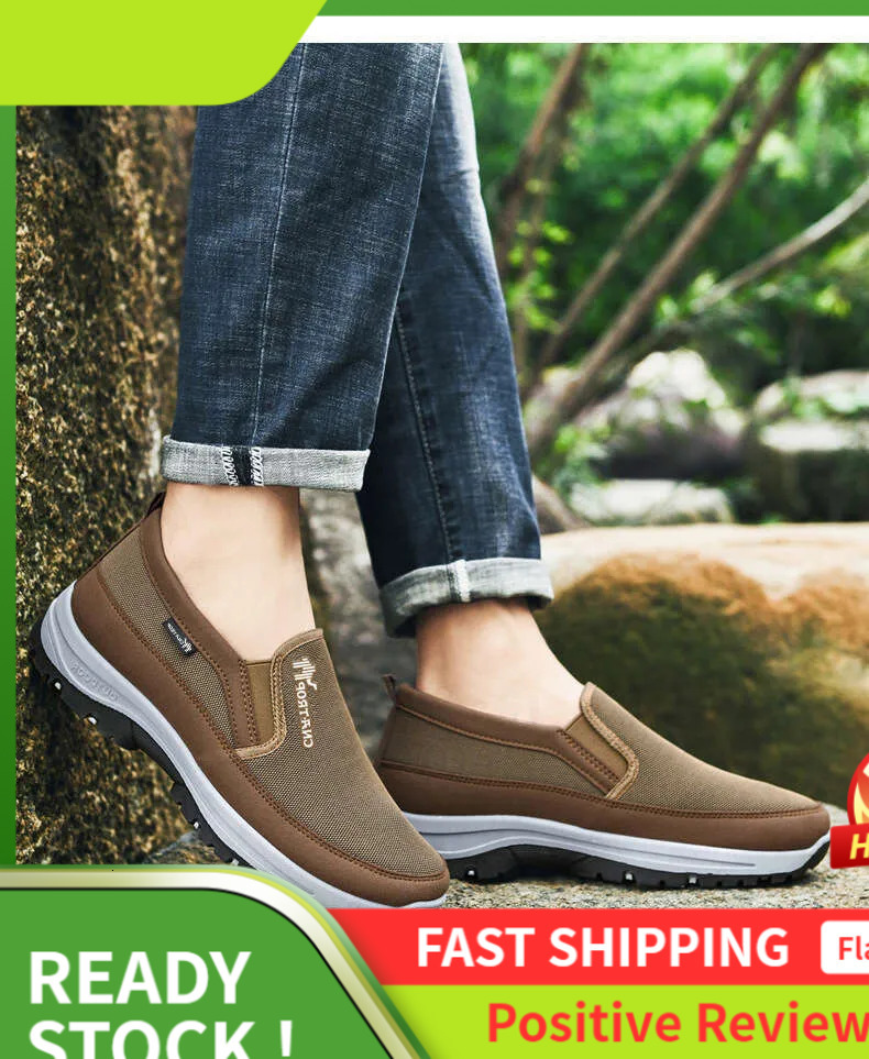 S Men Ddmysports Mesh Sports Plus Size Breathable Comfortable Walking Slip On Shoes Triple Black Free Shipping Outdoor ports ize lip hoes hipping