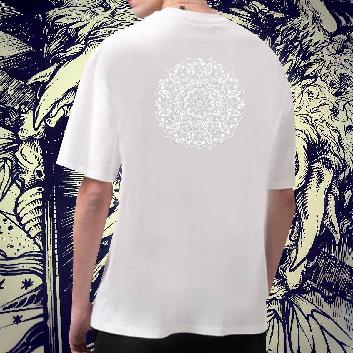 2024 Designer T-Shirts 100% Cotton 230g flower Casual Tops Breathable Short Sleeve Cool Design Couples T Shirts Custom Printed