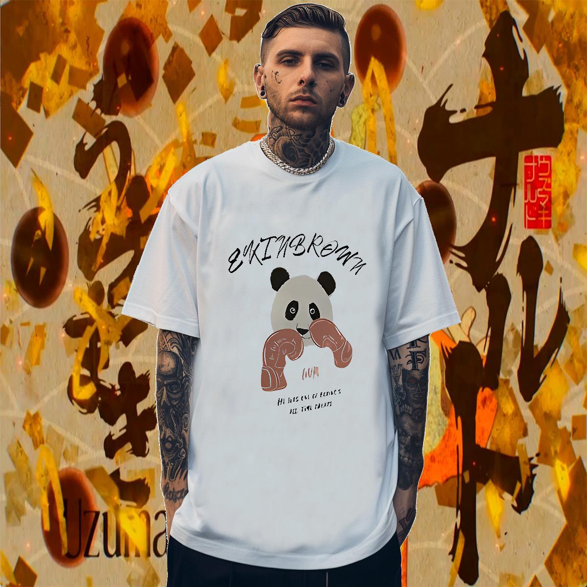 Comfortable Men Tops Tees 230g 100% Cotton Hip Hop Black White O Neck Short Sleeves Classic Casual T shirt Top Tees