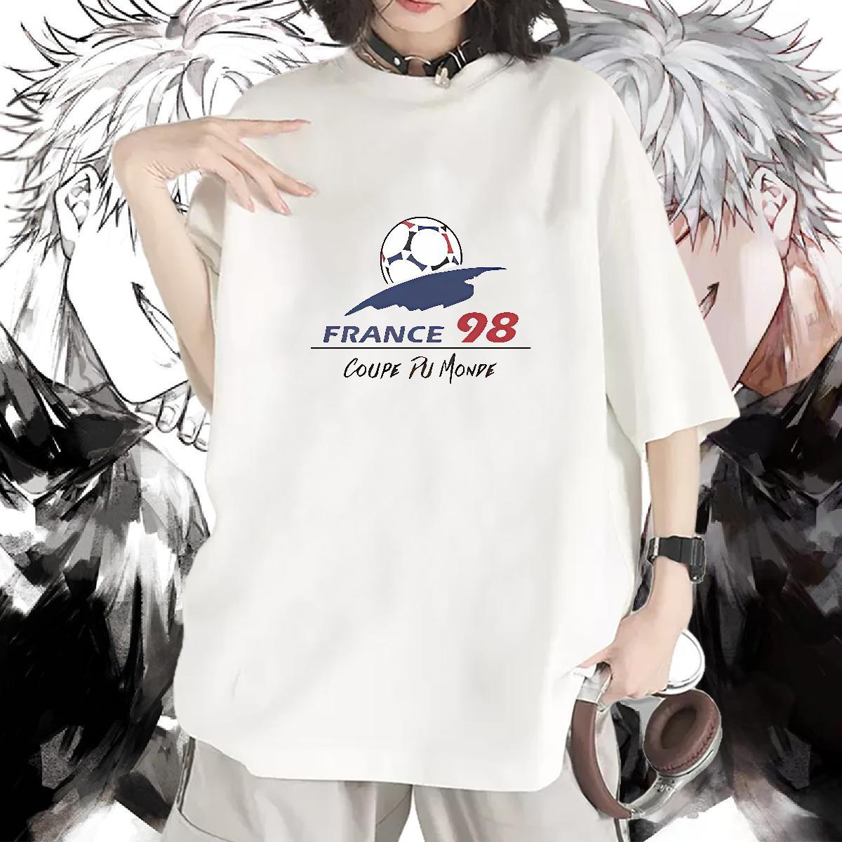 Popular T Shirt For Woman Crew Neck Breathable Womens Tshirts Black Oversized football Summer Casual 230g 100% Cotton Custom Top Shirts