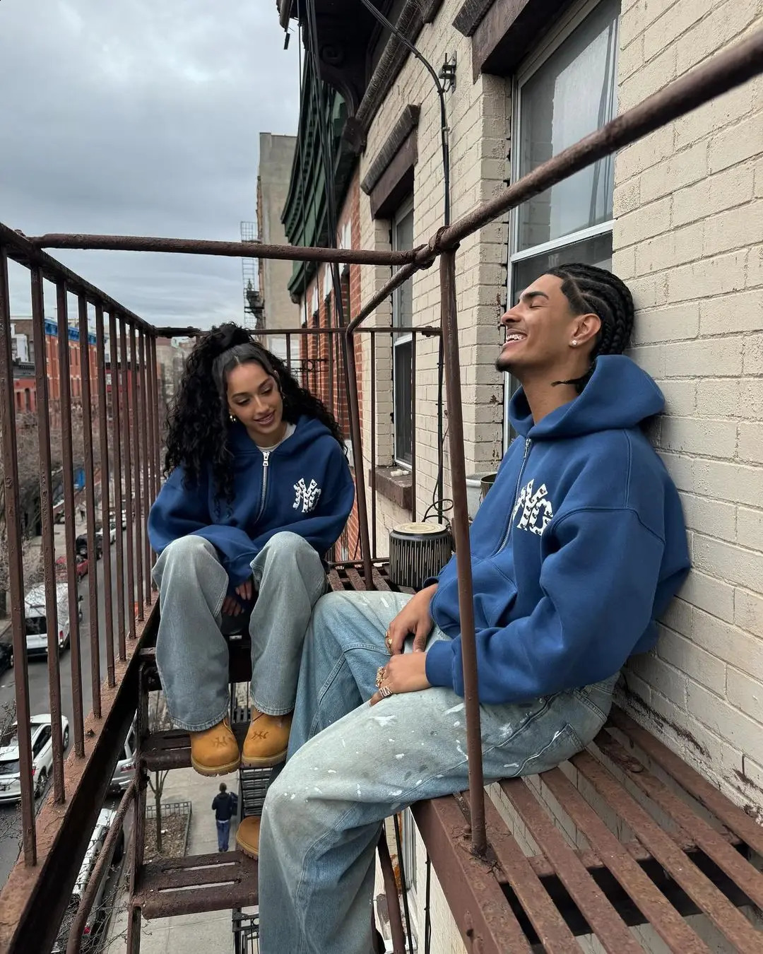 Hip Hop Street Couple Fashion Y2k Casual Sportswear Haruku Clothing Two Piece Set Super Dalian Hoodie Mens 240805