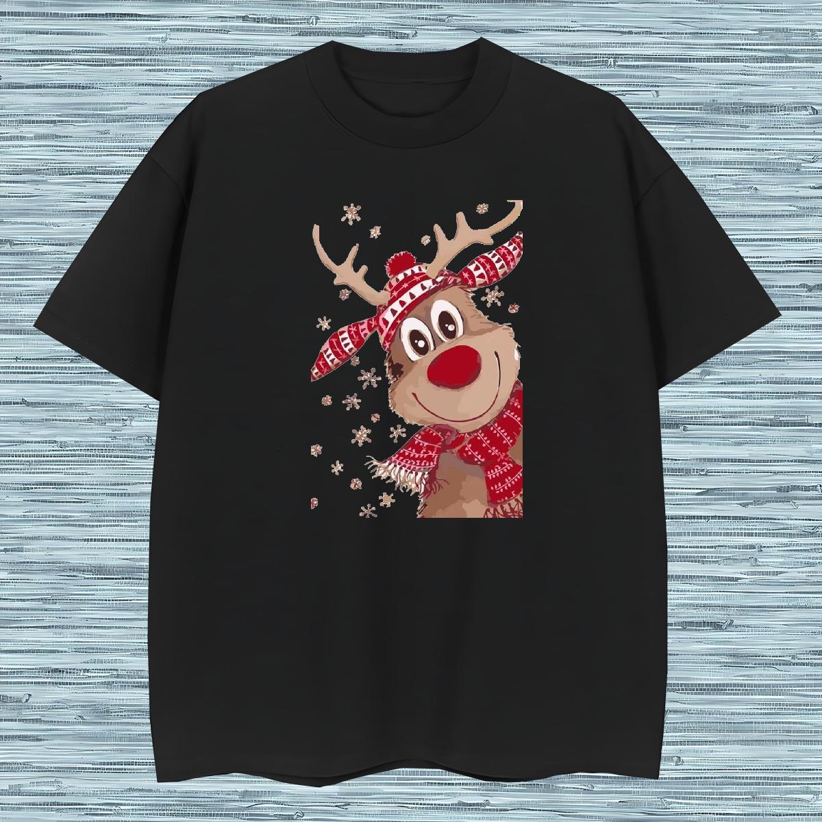 Man T Shirts 230g Cotton Christmas Street Breathable Anime Print Mens Tshirts Wholesale Classic Tees