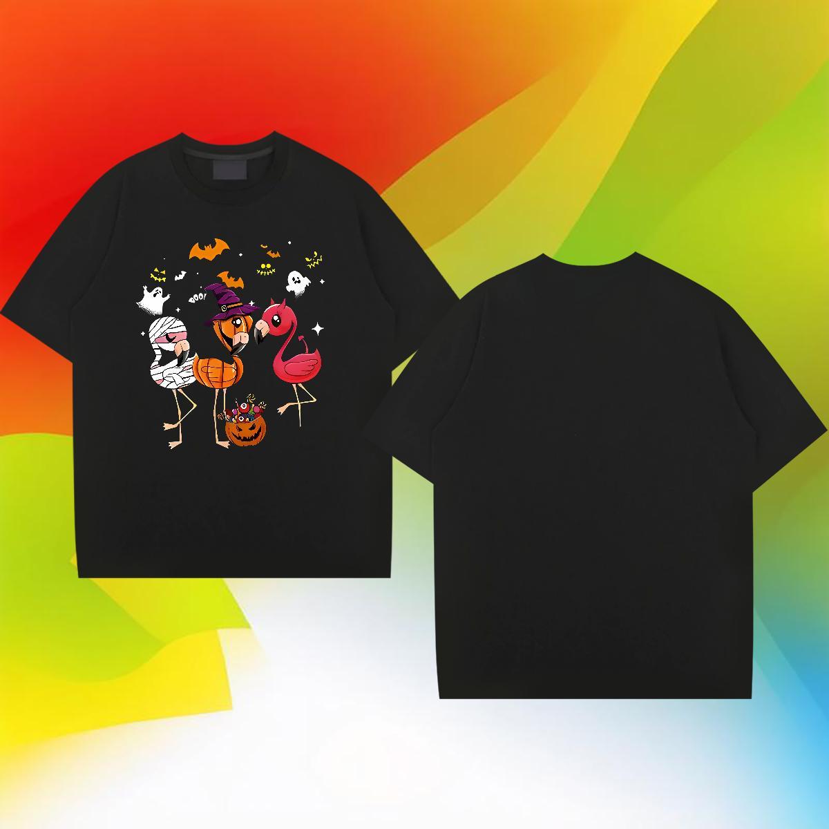 2024 Designer Men T Shirts 100% Cotton 230g pumpkin Sport Tee Shirt O-Neck Short Sleeve Cool Design Men Clothes T-Shirt Anime