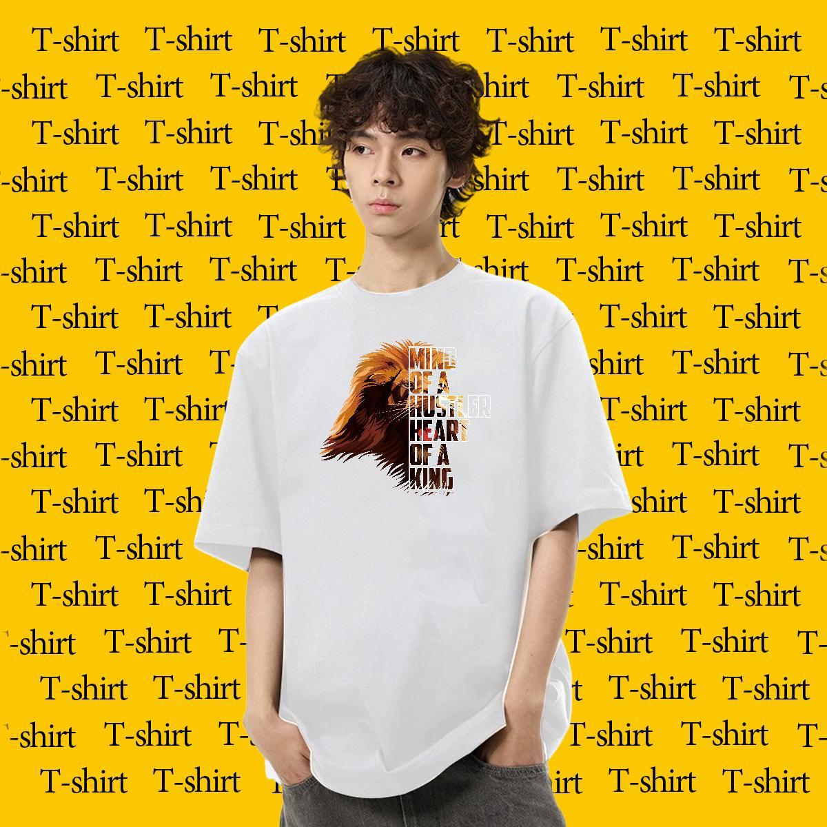 Cool Men Tees 230g 100% Cotton Sports Casual White Plus Size Short Sleeve O-Neck 2024 Summer Mens T Shirts Wear