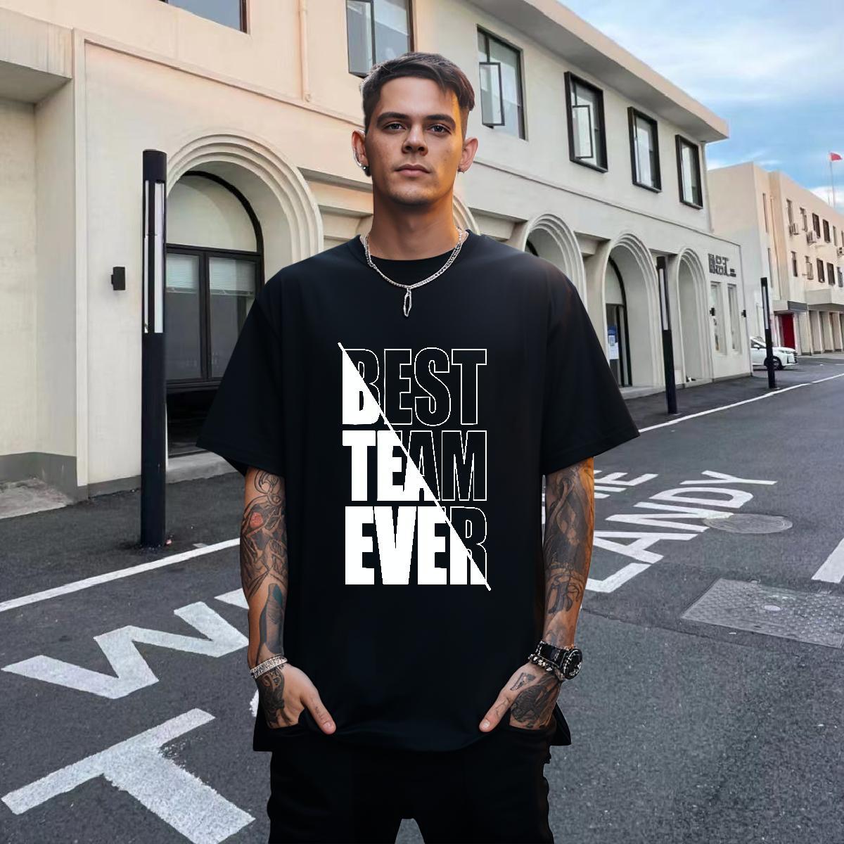 Designer Tshirts 230g Pure Cotton Outdoor letter Black White Breathable Soft DIY Customized T-Shirts Tee Shirt