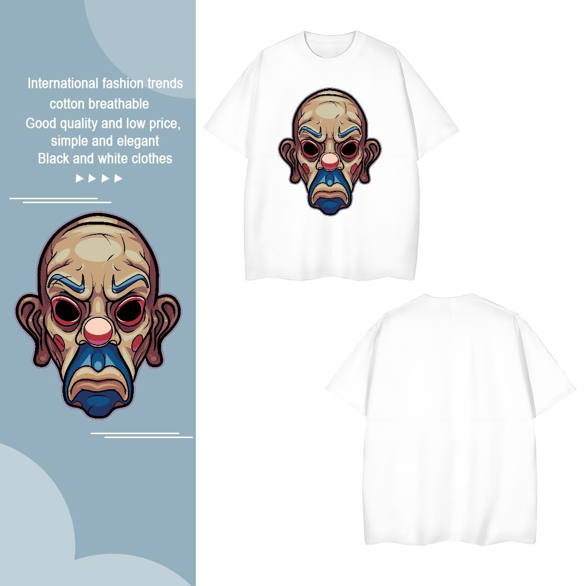 T-Shirts for Men 230g Cotton portrait Summer Casual Breathable Crew Neck Custom Printed Couples T Shirts Fashion Design Soft Clothings