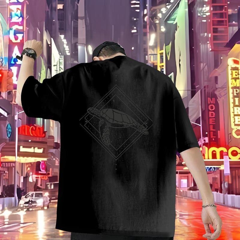 Stylist T shirt 230g Pure Cotton tortoise Sport Polos Breathable Short Sleeve Classic Couples T Shirts Black White
