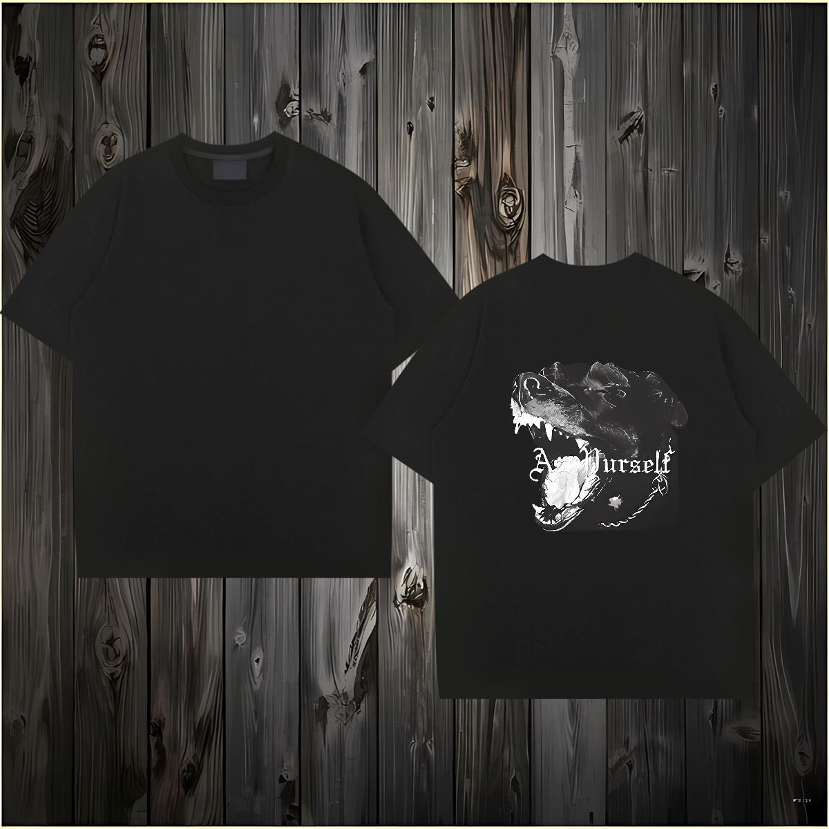 DIY Customized Men T Shirts 100% Cotton 230g dog Casual Wear Breathable Soft Unisex Men Clothes T-Shirt Anime Print