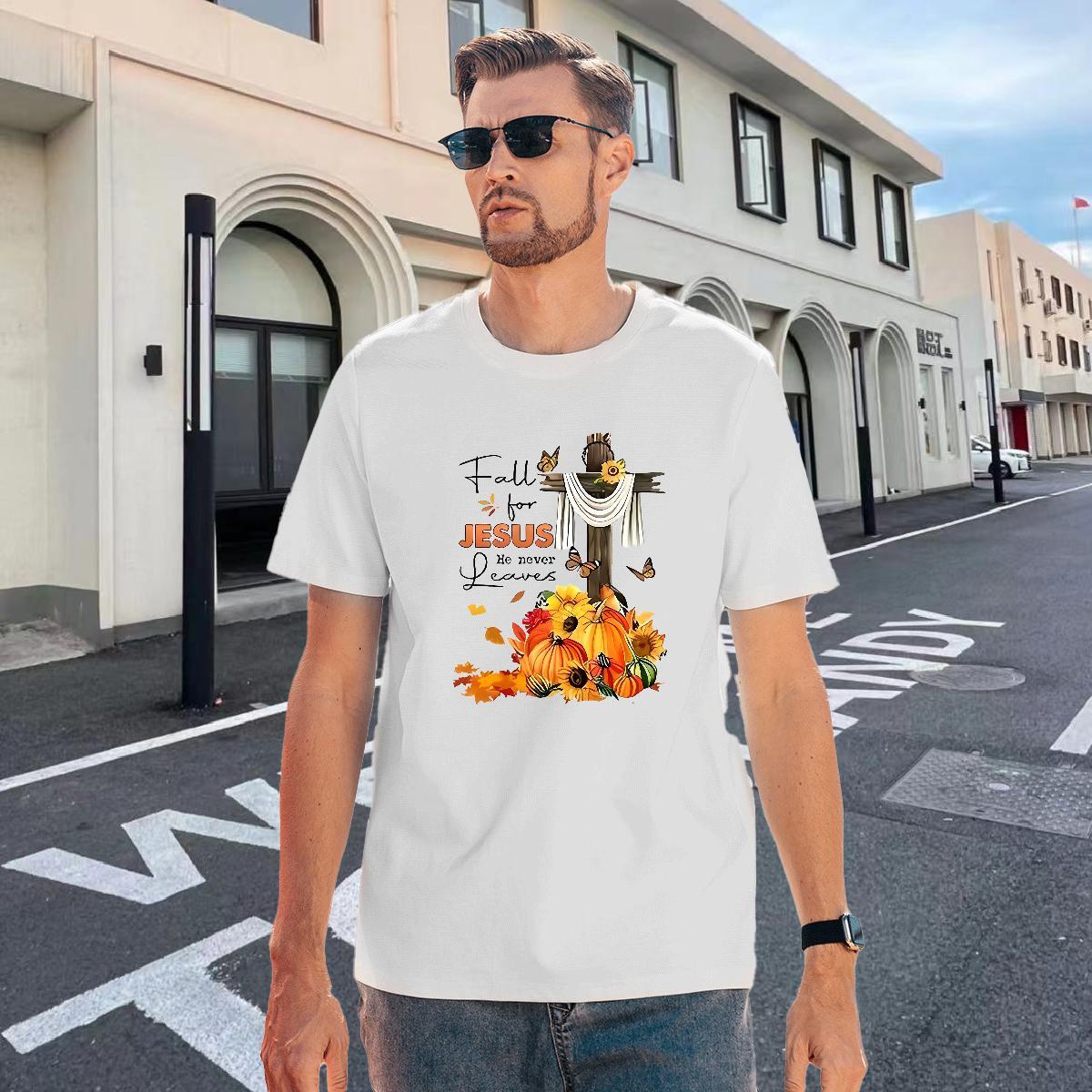 Factory Direct T Shirts Men 230g Pure Cotton pumpkin Hip Hop Tops Shirt Breathable Designer Men Clothes T-Shirt Cartoon Printing L-4XL