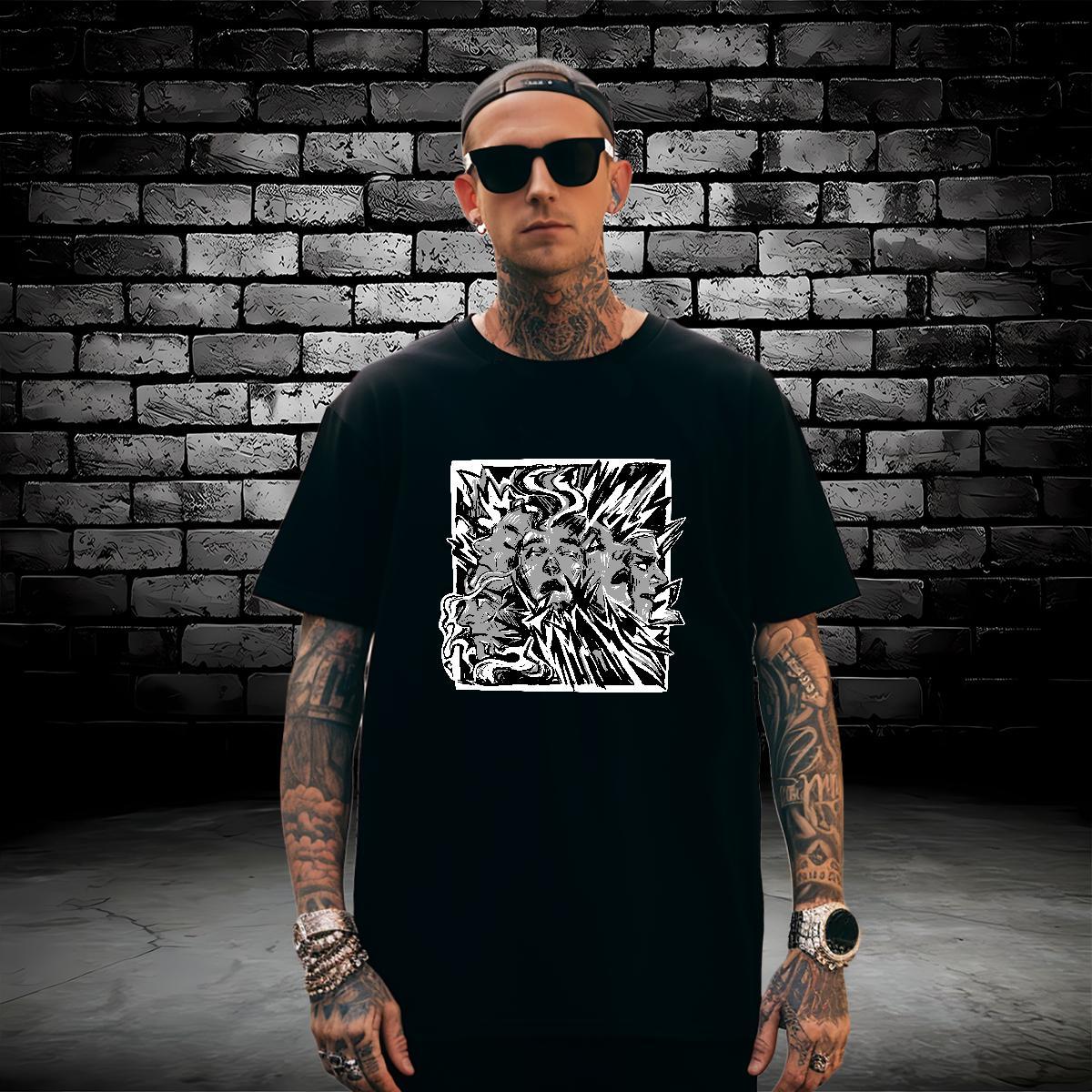 T-Shirts 230g 100% Cotton icon Street Wear Breathable Crew Neck Customized Men Clothes T-Shirt DIY Customized TOP Quality Tops Shirt