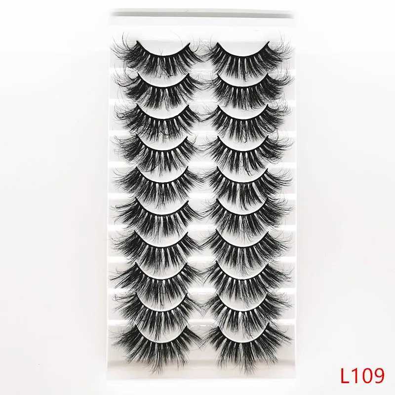 Natural 3D mink eyelashes 5/10 pairs dramatic false eyelashes artificial curls makeup wholesale false eyelashes extension maquiagem W240803