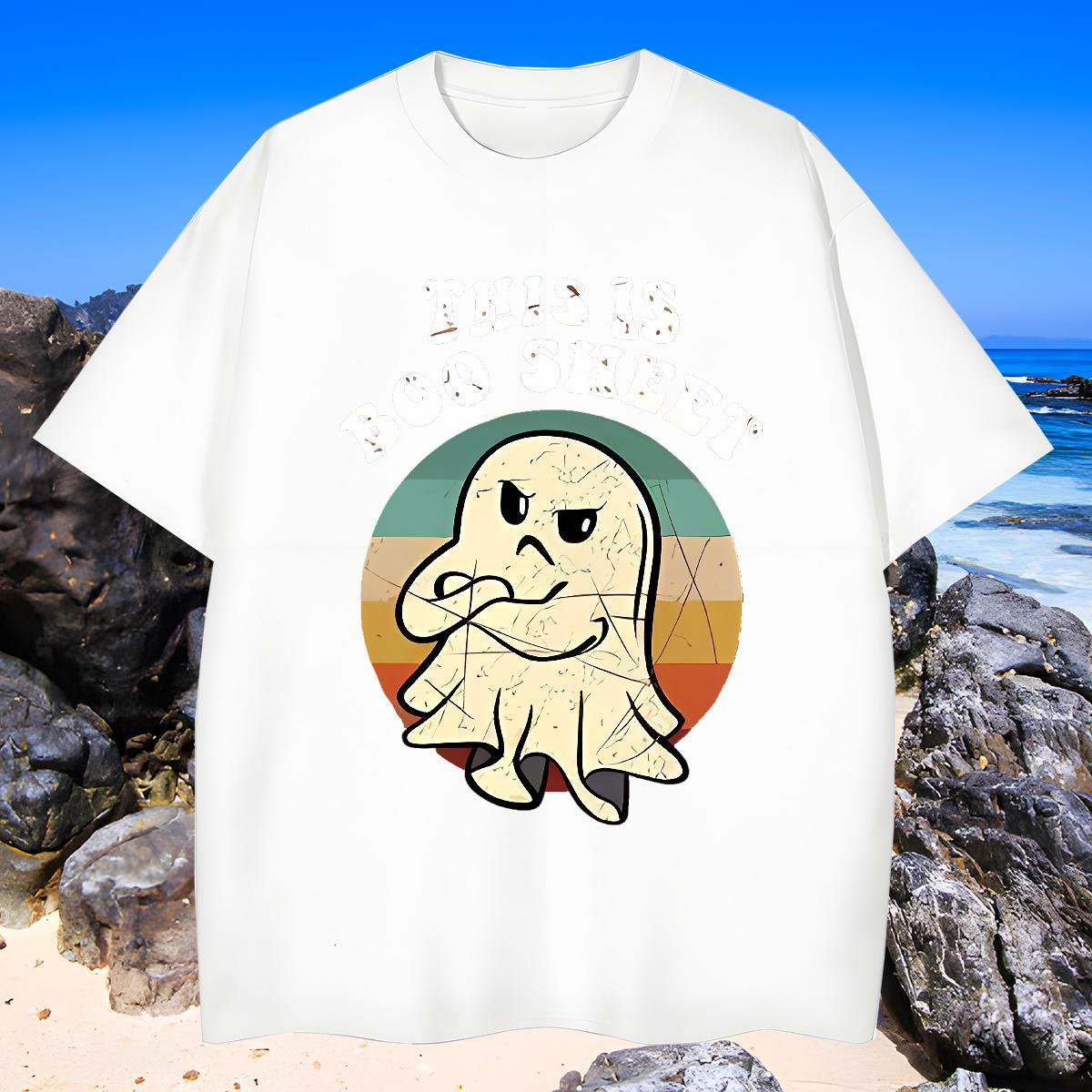 Brand Men Tshirts 230g Cotton halloween T Shirts Men Hip Hop Street O-Neck Short Sleeve Custom Print Plus Size DIY Customized Wear