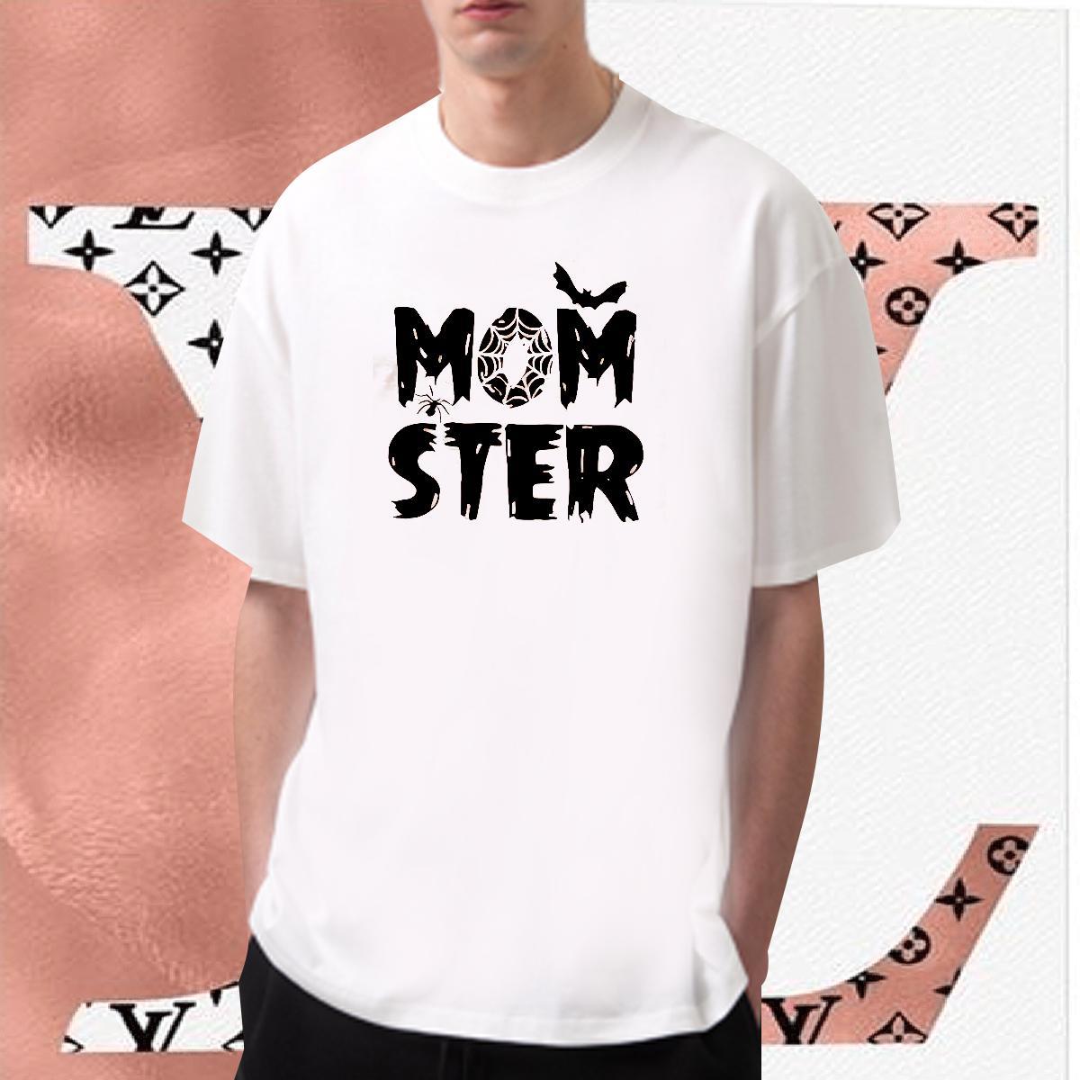 Free Shipping Mens T Shirts 230g 100% Cotton halloween Hip Hop Street Clothings Round Neck Short Sleeve Classic Tshirt for Man Woman Custom Print Over