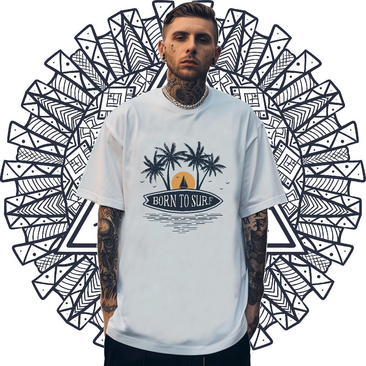 TOP Quality Mens Tshirts 230g 100% Cotton Street wear Hip Hop sea Custom Printed Breathable Crew Neck Fashion New T-Shirts Tees