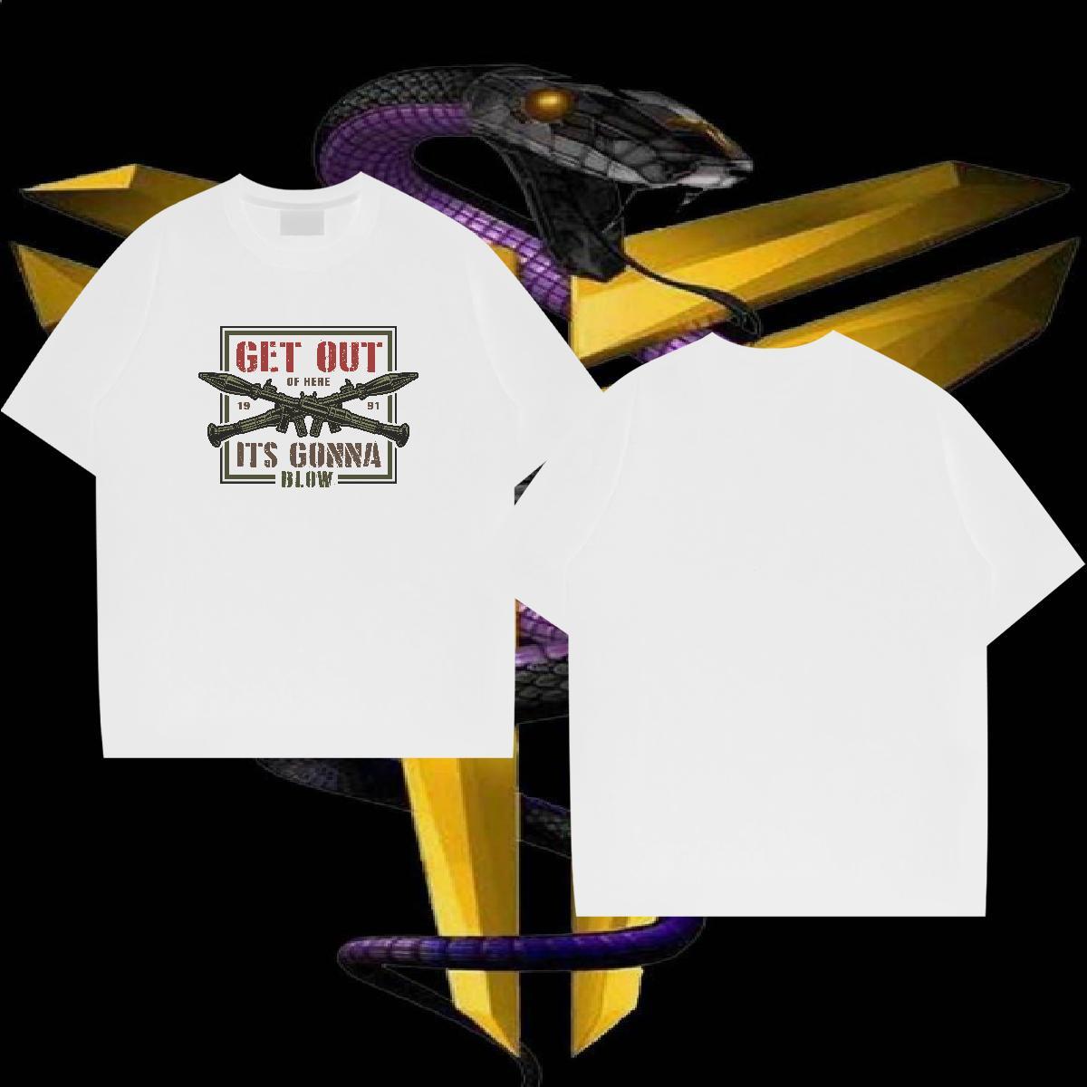 T shirt 100% Cotton 230g gun Street wear Hip Hop Breathable Short Sleeve Custom Print Plus Size Tshirts 2024 Designer Classic Tees