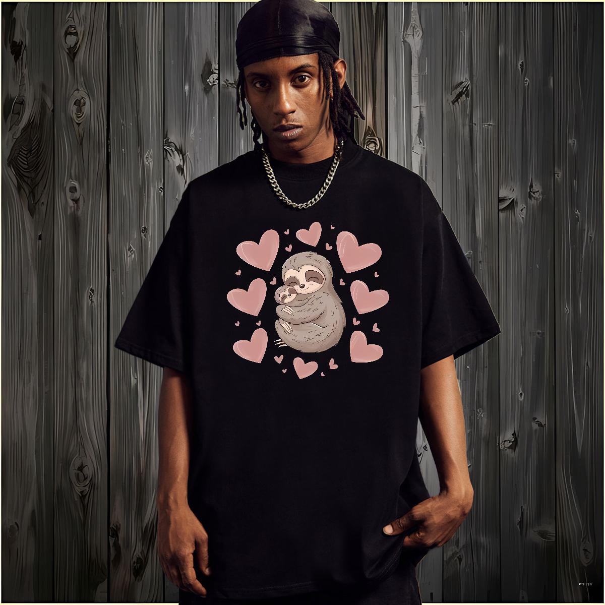 Fashion New T-Shirts 230g Pure Cotton bear Casual Tops Tees O-Neck Short Sleeve Designer Men Tshirts Customized