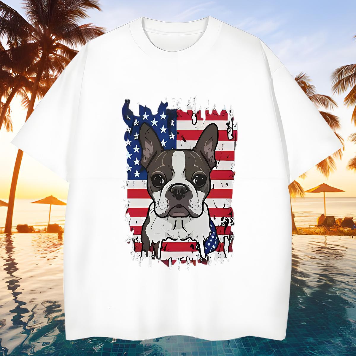 TOP Quality Tshirt for Man Woman 230g Cotton T-Shirts Summer Casual Crew Neck Cartoon Printing L-4XL 2024 DIY Tops