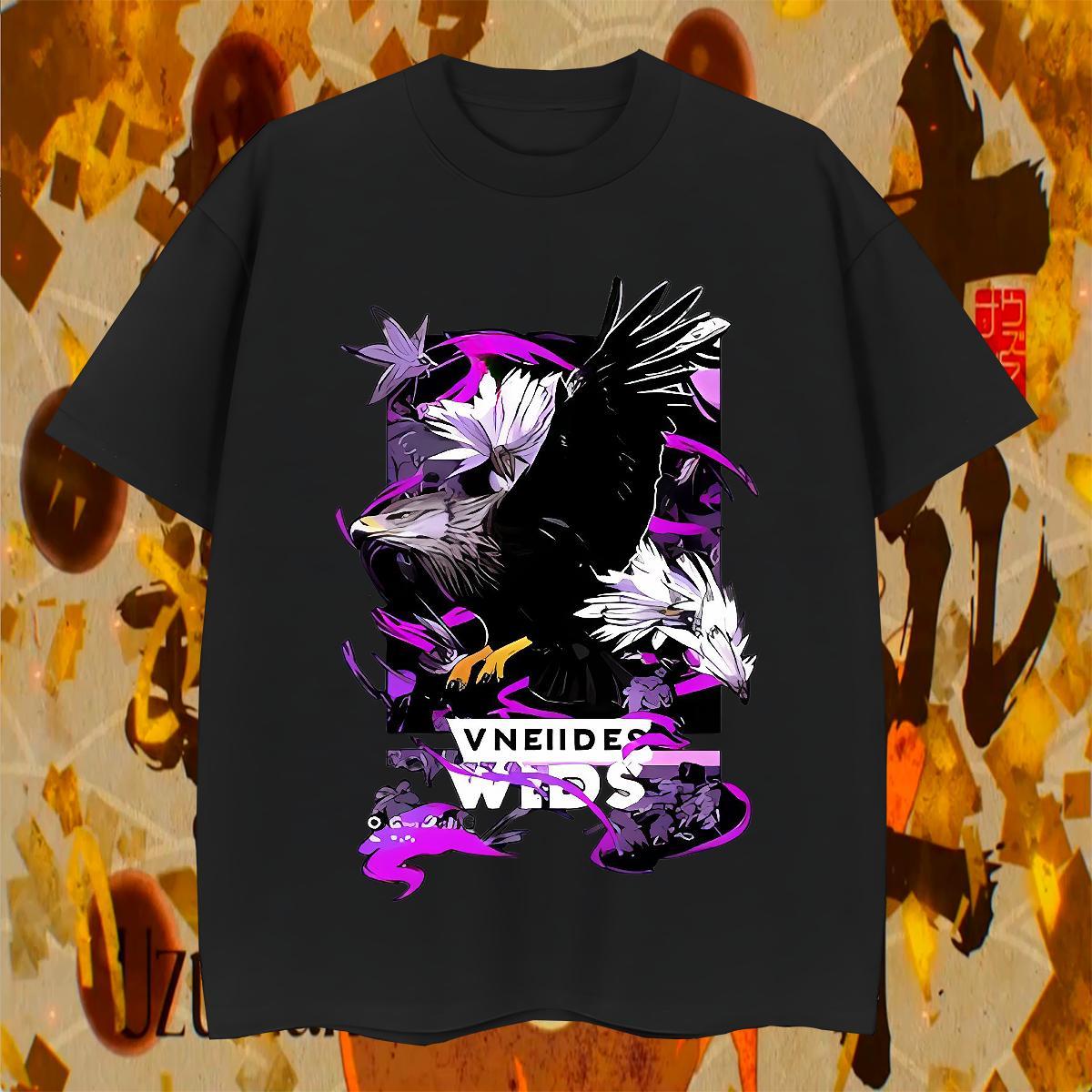 Loose Men Tops Tees 230g 100% Cotton Casual Beach eagle DIY Anime O-Neck Short Sleeve New Man T Shirts Clothings