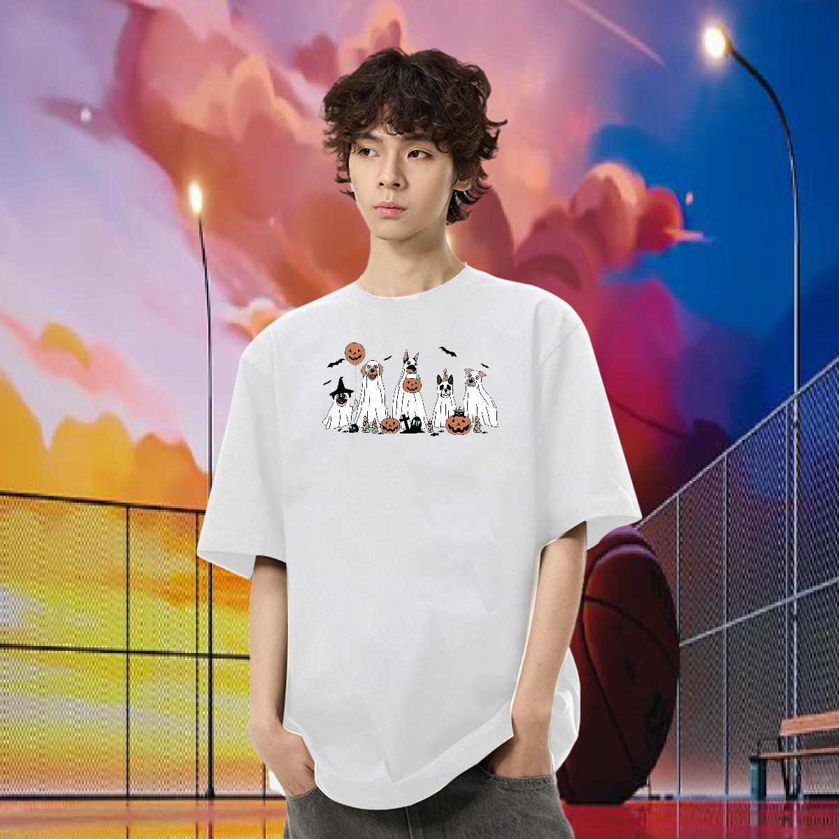 Brand T-Shirts 230g Cotton halloween Street Wear Pure Cotton TOP Quality Tshirts Oversized 3XL 4XL